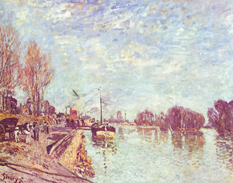 Seine nära Suresnes - Alfred Sisley