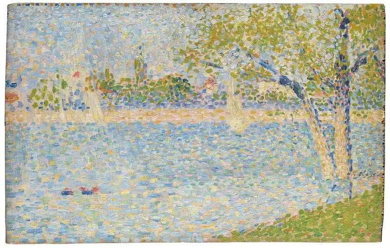 Seine sett från La Grande Jatte - Georges Seurat
