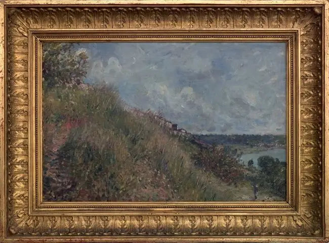 La Seine, vue des coteaux de By - Alfred Sisley image 1 copie peinte à la main à l’huile