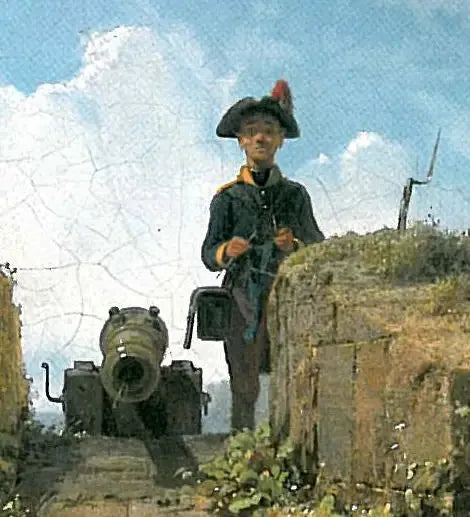 Vakten, stickande - Carl Spitzweg