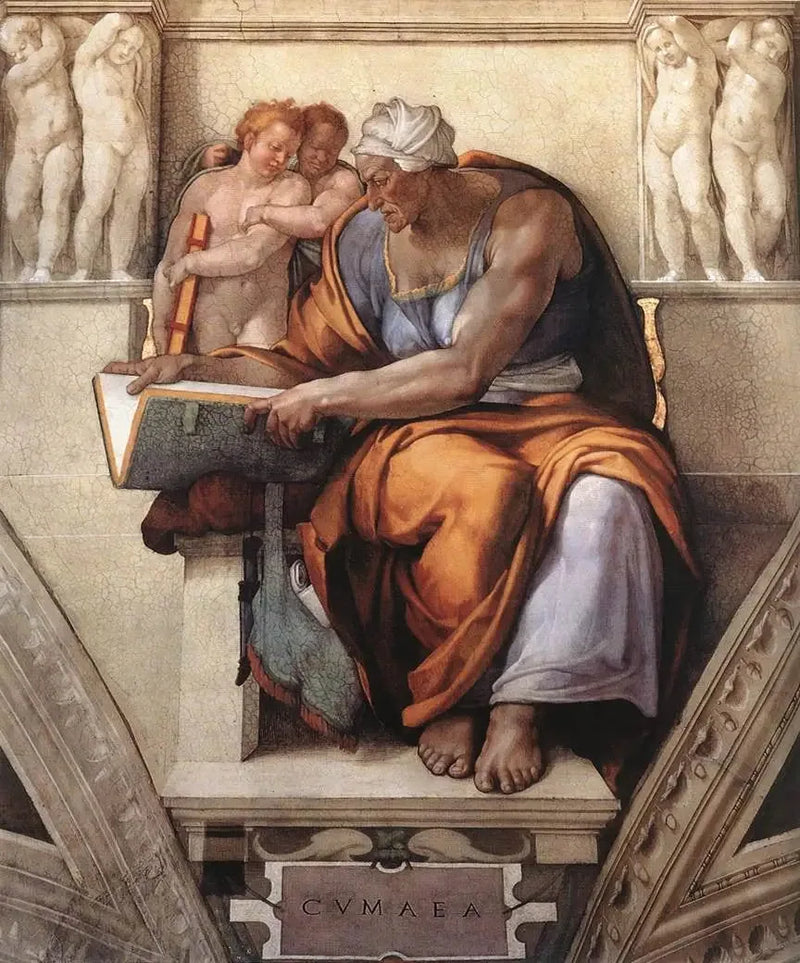 Cumae-sibyllan - Michelangelo
