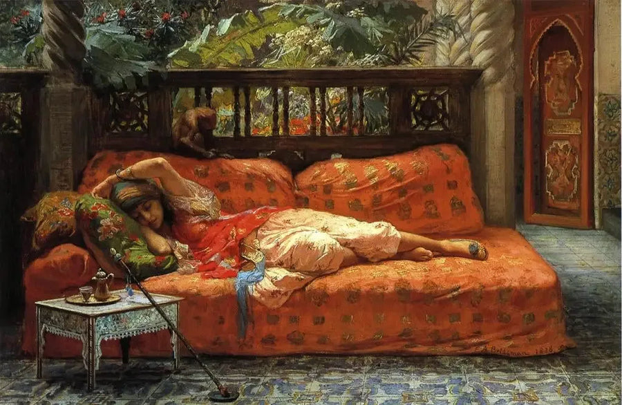 La Sieste (Eftermiddagsdröm) - Frederick Arthur Bridgman
