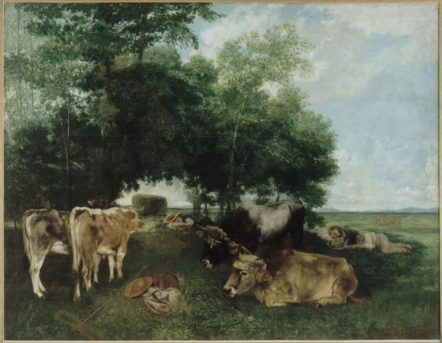 Lur under höstsängen - Gustave Courbet