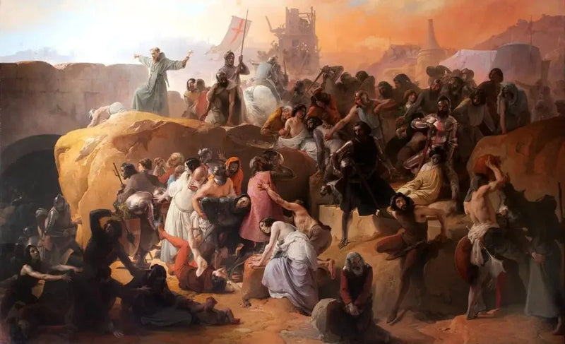 Korsfararnas törst i Jerusalem - Francesco Hayez