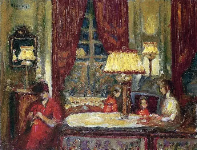 Kvällen under lamporna - Pierre Bonnard