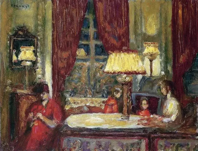 Kvällen under lamporna - Pierre Bonnard