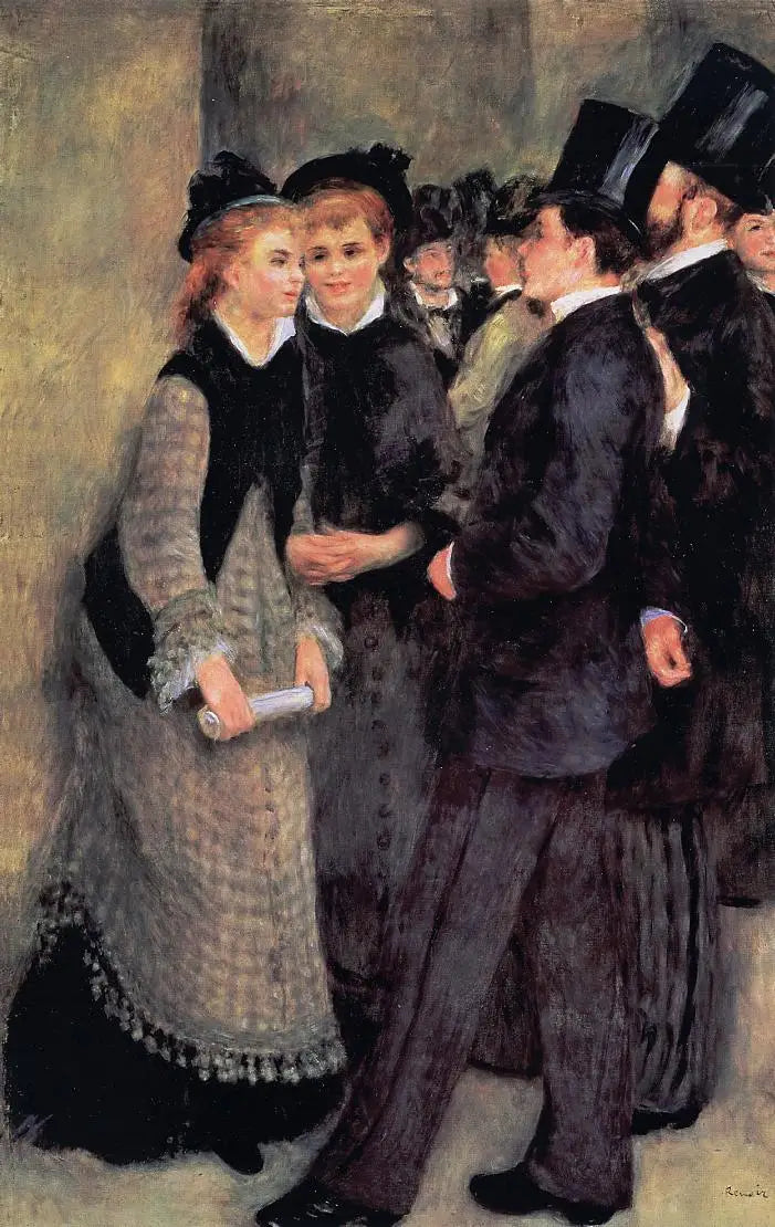 Konservatoriets utgång - Pierre-Auguste Renoir
