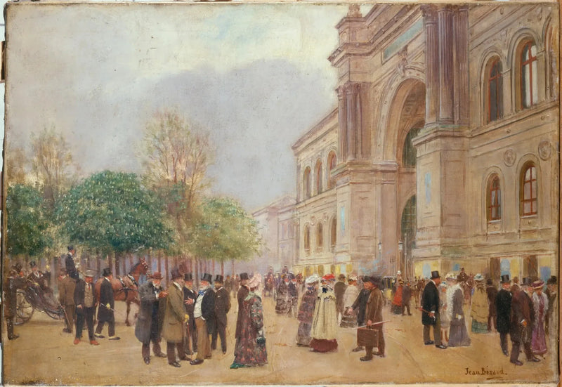 Utgången från Salon, på Industripalatset - Jean Béraud