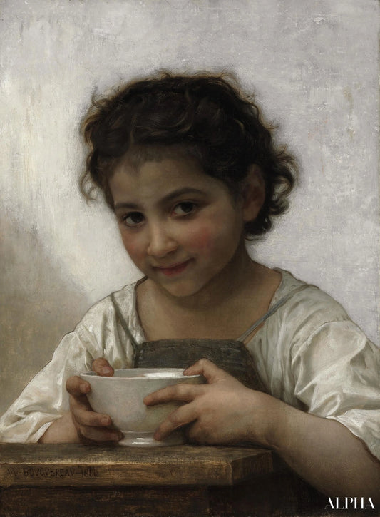 La soupe au lait - William Bouguereau Reproductions de tableaux à la peinture à l’huile