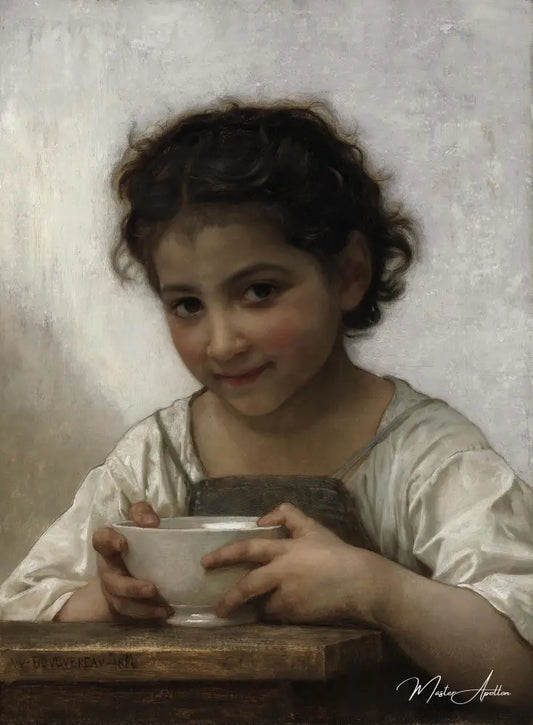 La soupe au lait - William Bouguereau Reproductions de tableaux à la peinture à l’huile