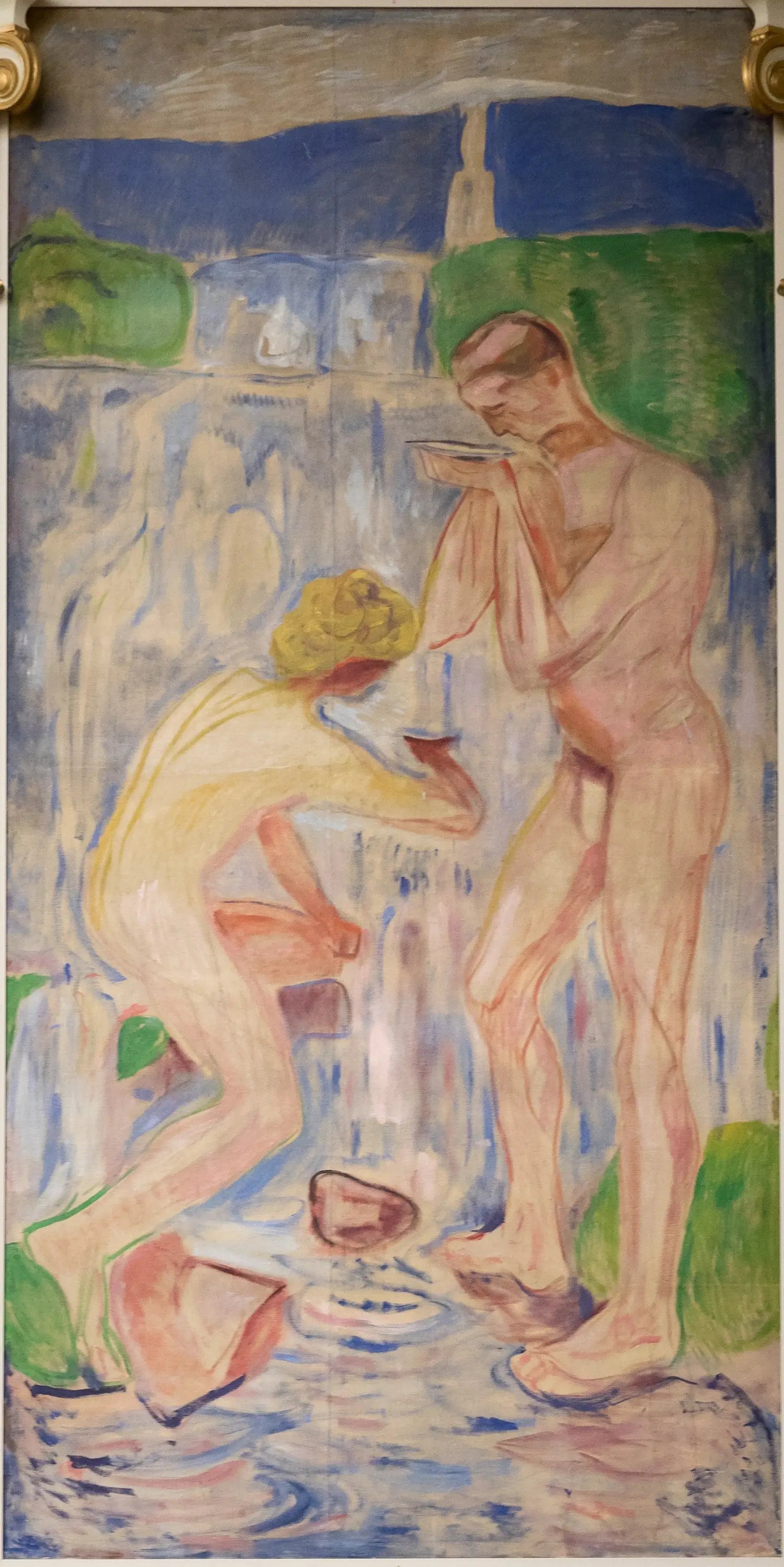 La Source - Edvard Munch image 1 copie de tableau peinte à la main