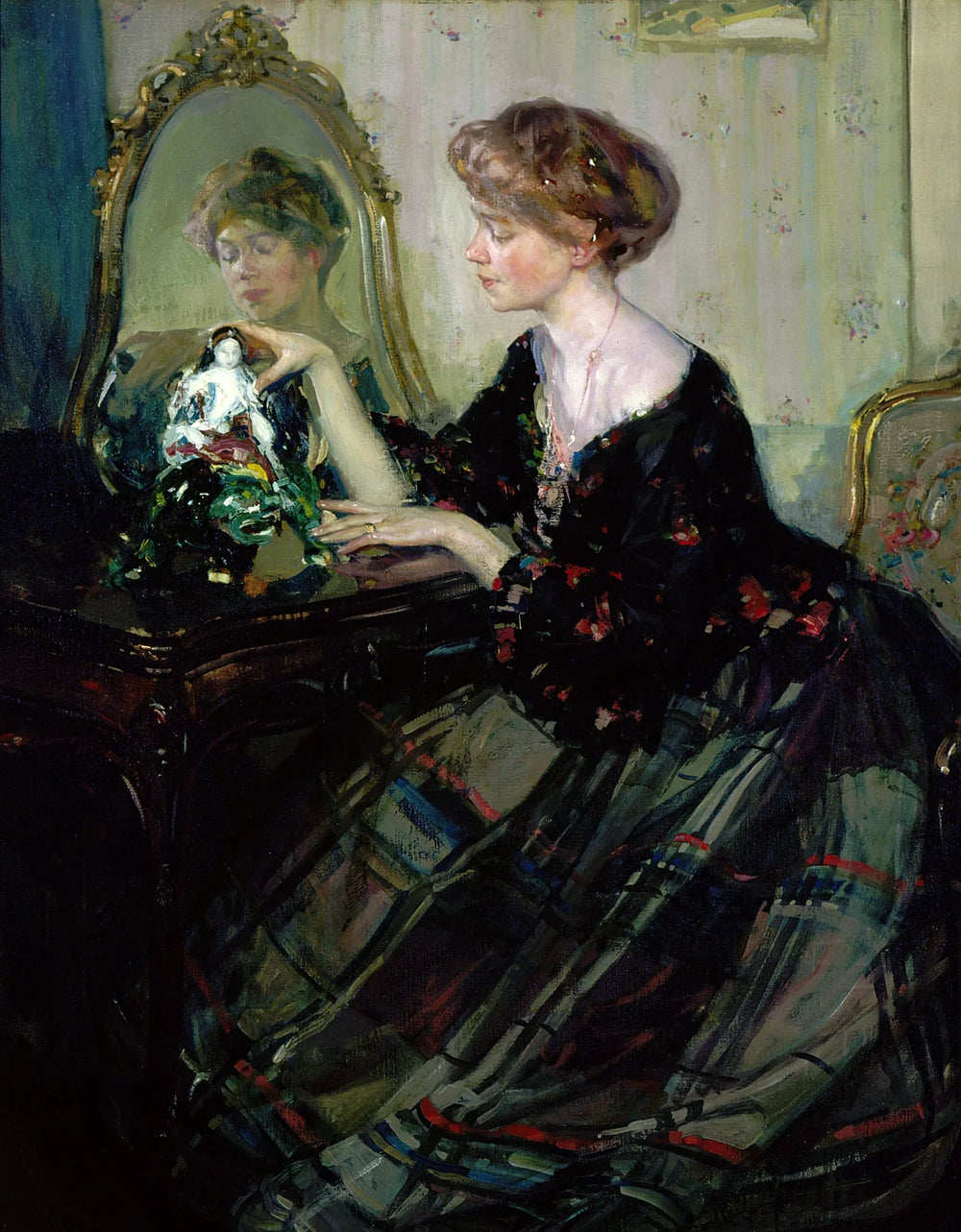 La statuette chinoise - Richard Edward Miller image 1 tableau peint à l’huile sur toile