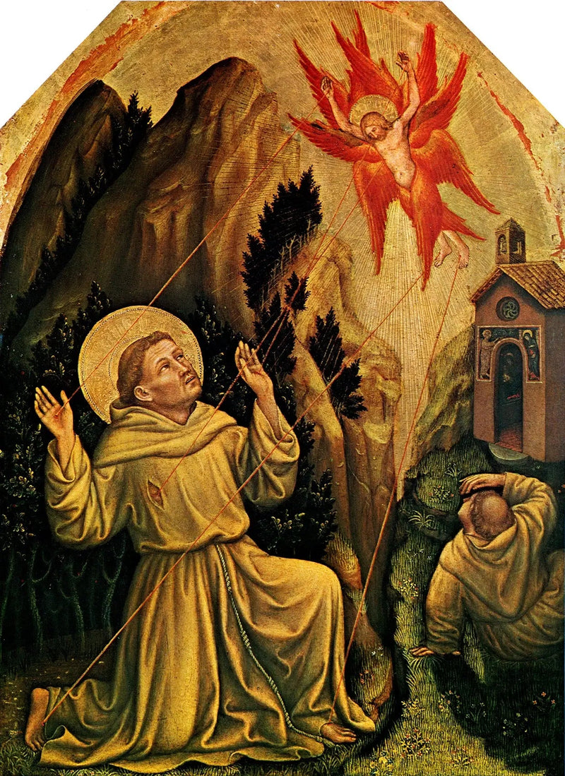 Stigmatisering av helige Franciskus - Gentile da Fabriano