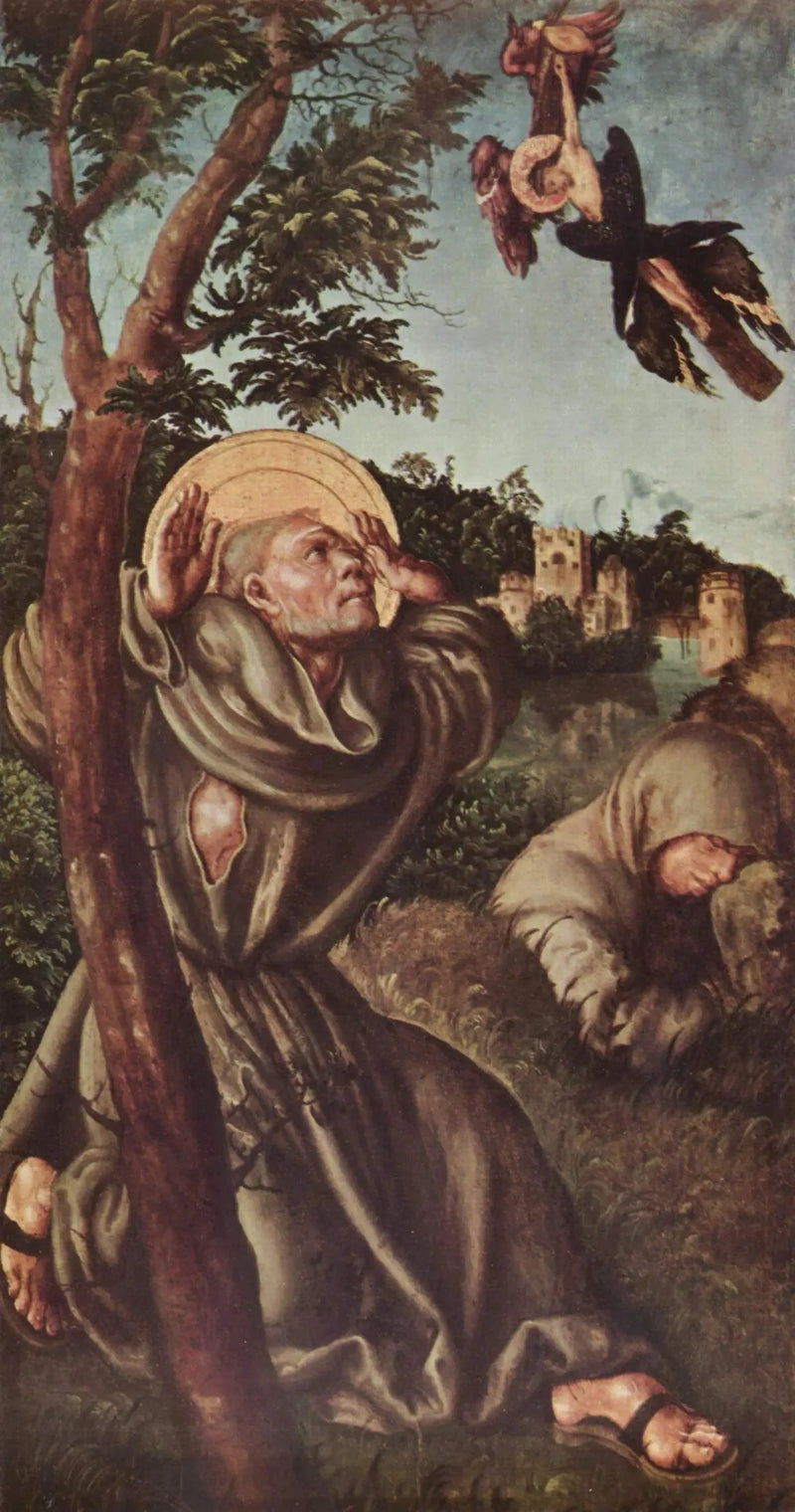 Stigmatiseringen av helige Franciskus - Lucas Cranach den äldre