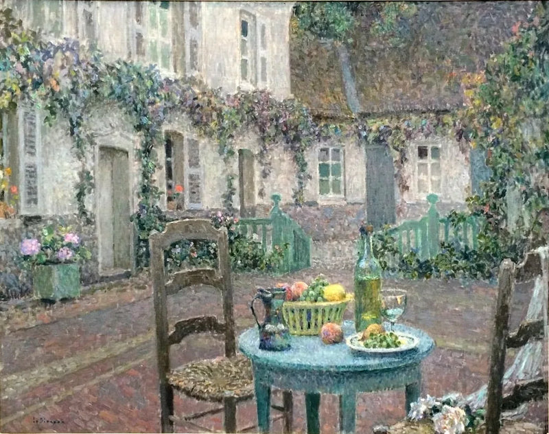 Den blå bordet - Henri Le Sidaner