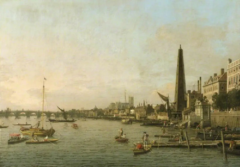Themsen vid Westminster - Canaletto