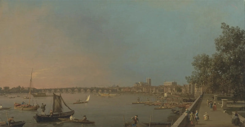Themsen från House:s terrass mot Westminster - Canaletto