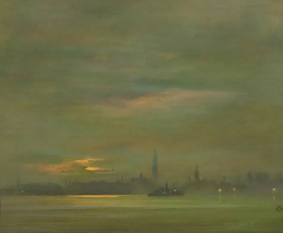 Themsen, på kvällen - James Abbott McNeill Whistler