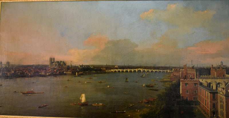 The Thames mot Westminster från Lambeth - Canaletto