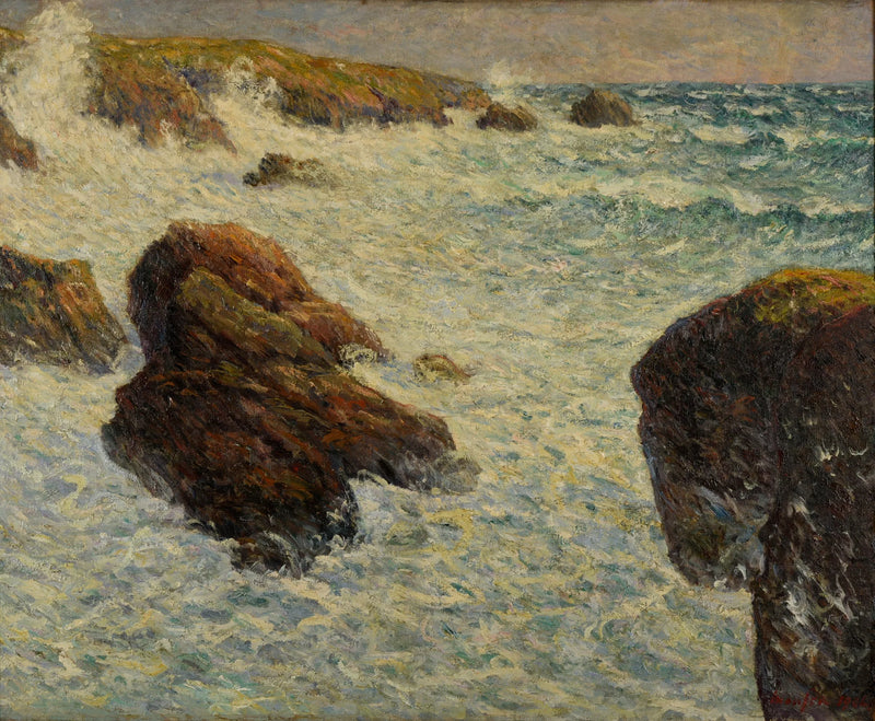 Stormen vid Quiberon - Maxime Maufra