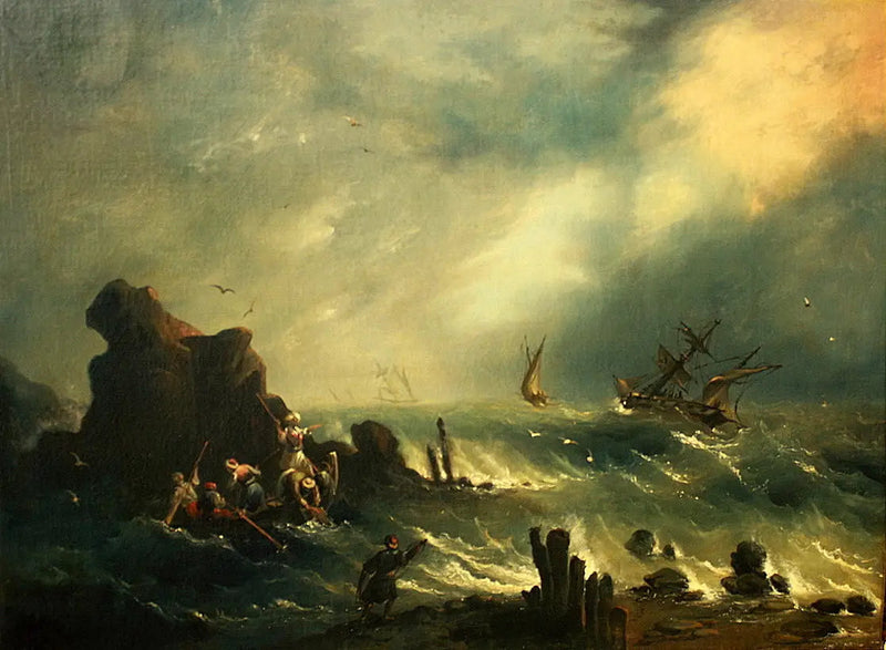 Stormen vid den turkiska kusten - Ivan Aïvazovski