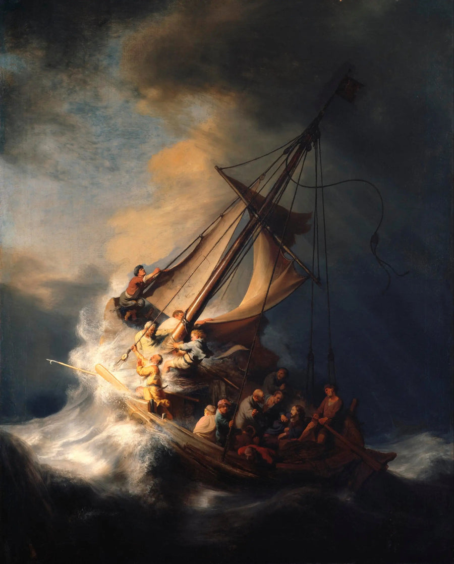 Stormen på Galileiska sjön - Rembrandt