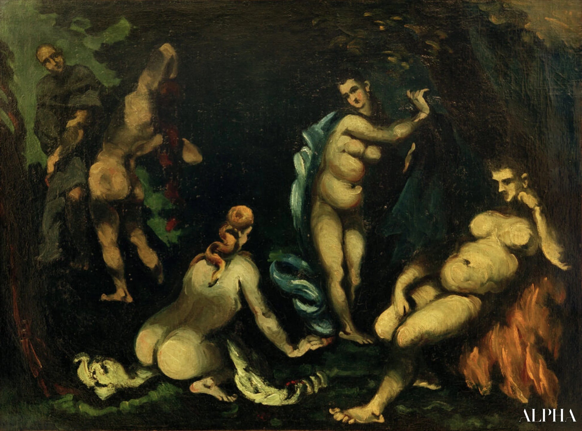 La temptation de Saint Antoine - Paul Cézanne - Reproductions de tableaux et peintures haut de gamme