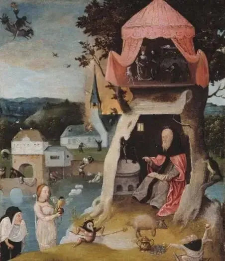 St. Antonys frestelse. - Hieronymus Bosch