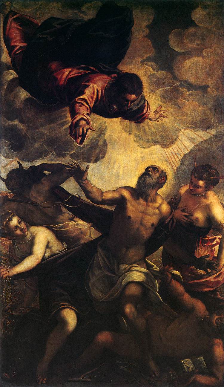 Saint Antonius Frästelse - Jacopo Tintoretto
