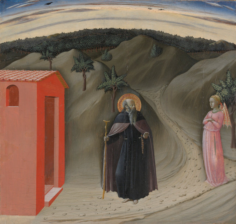 Sankt Antonius Abbotens frestelse - Master of the Osservanza