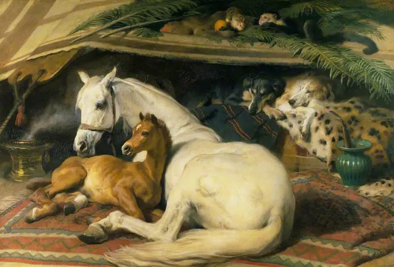 Den arabiska tältet - Edwin Henry Landseer