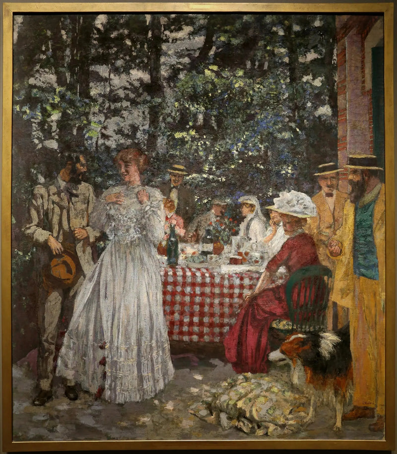 Terrassen vid Vasouy - Lunch - Édouard Vuillard