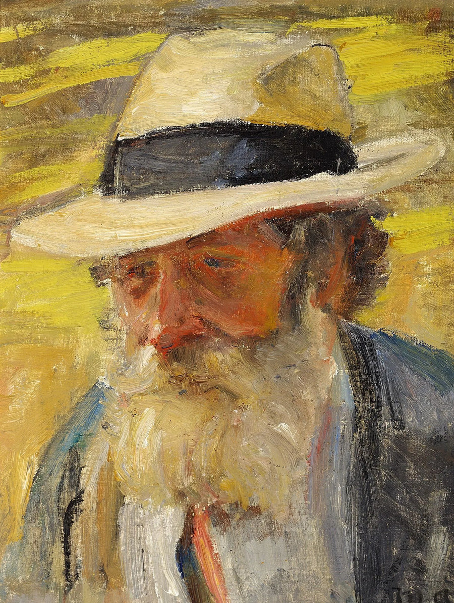 En gammal mans huvud. - Michael Peter Ancher