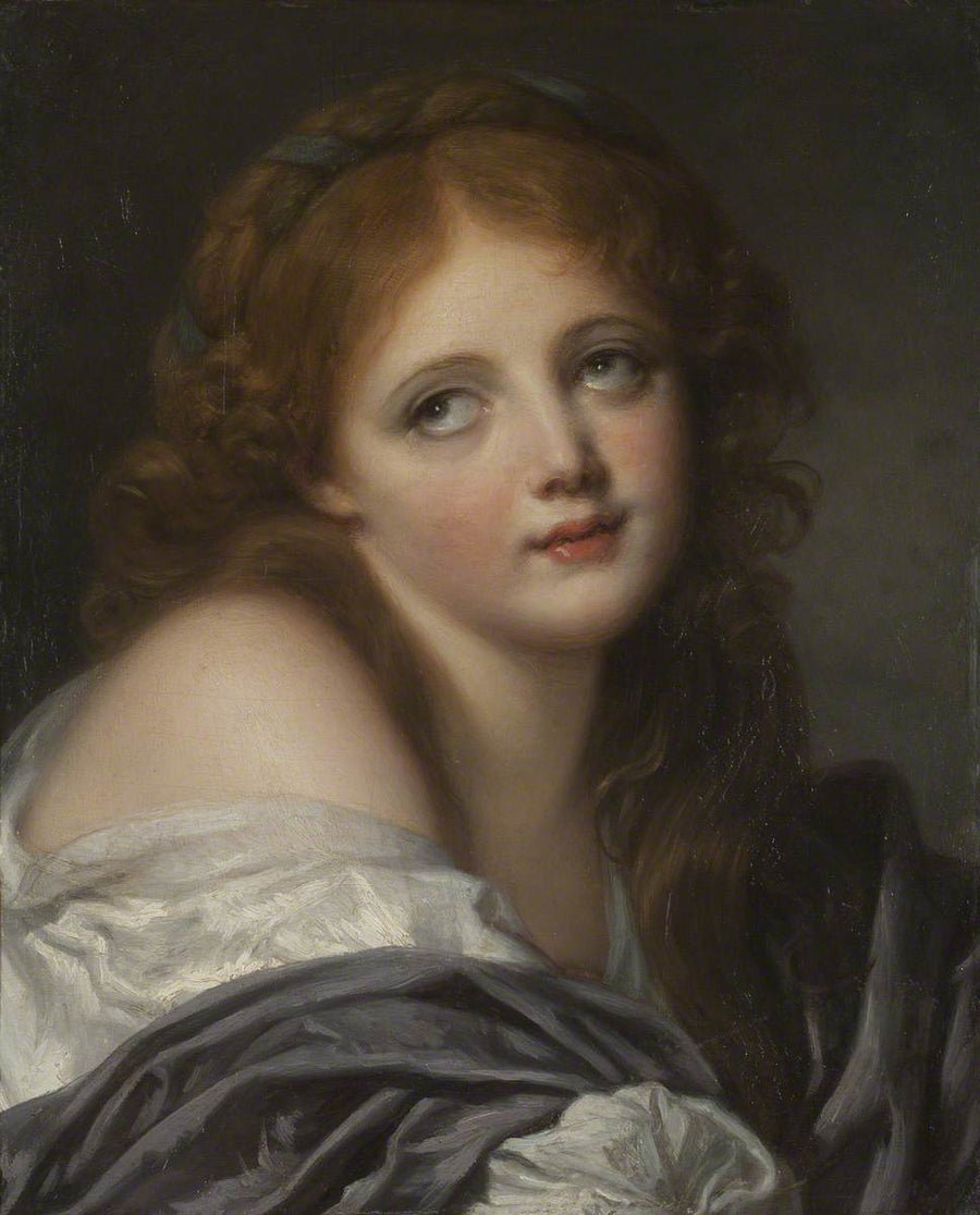 En flickas huvud - Jean-Baptiste Greuze