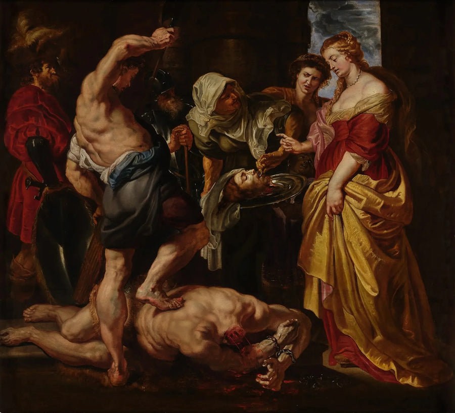 Johannes Döparens huvud som presenteras för Salome - Peter Paul Rubens