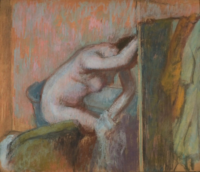 Toalett efter badet - Edgar Degas
