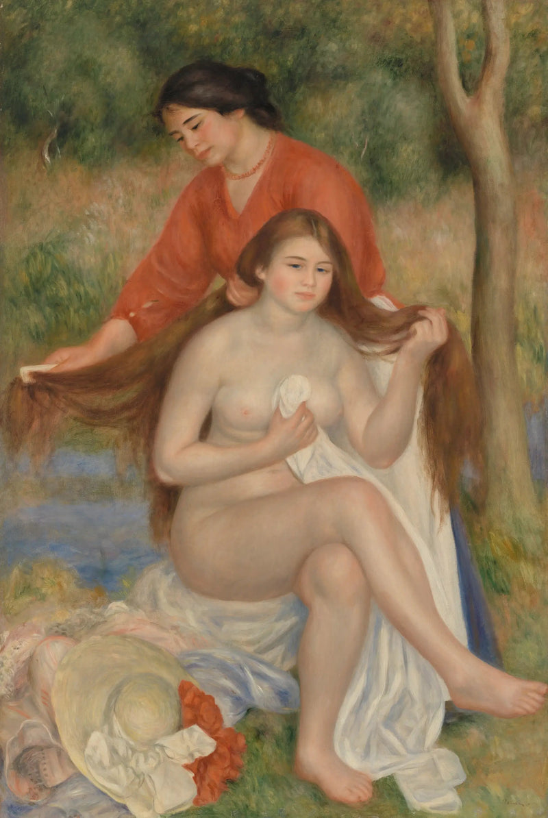 Badande kvinnas toalett - Pierre-Auguste Renoir