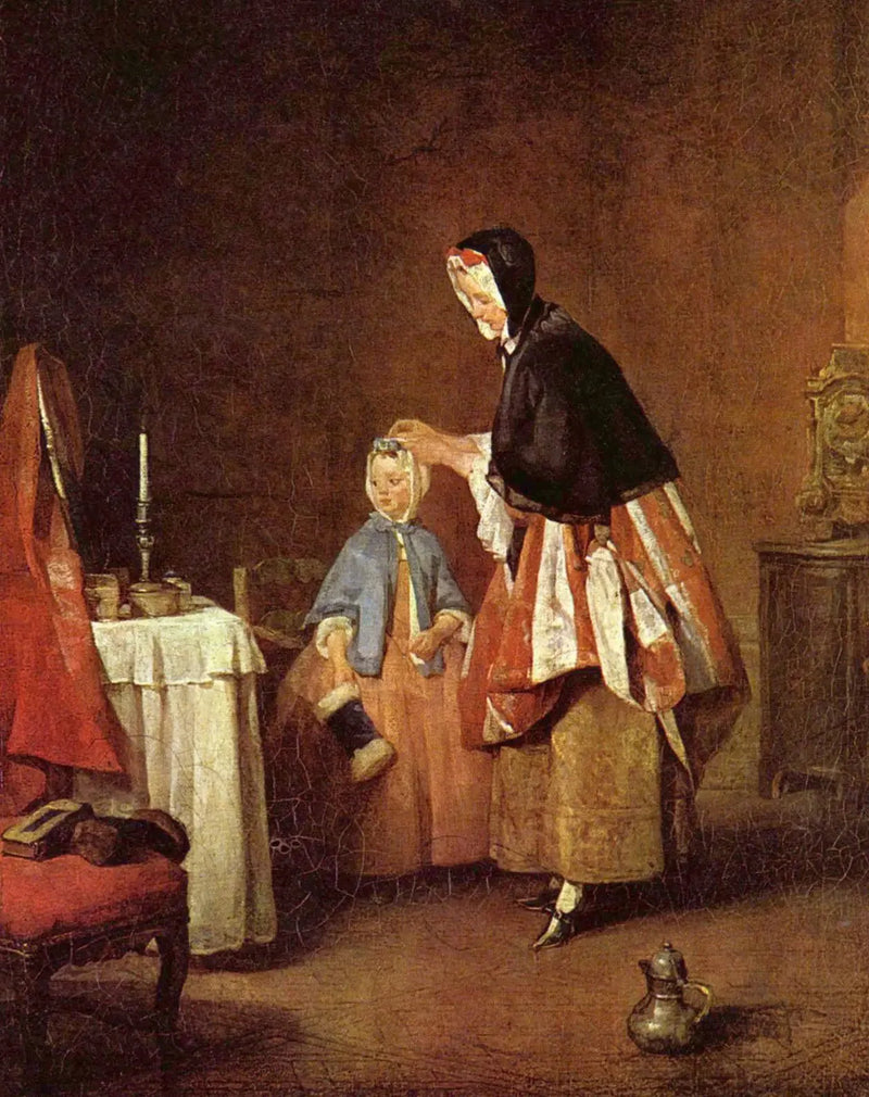 Morgonens toalett - Jean Siméon Chardin