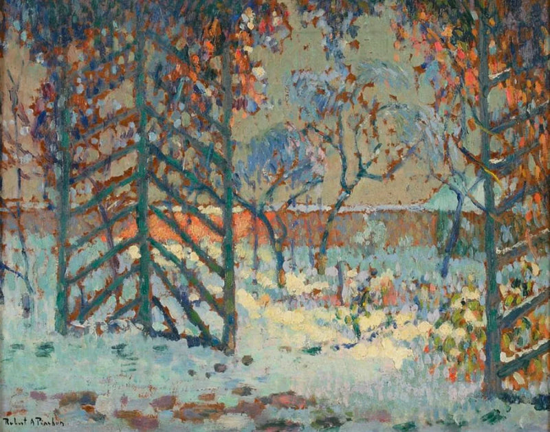 Tältet under snön - Robert Antoine Pinchon
