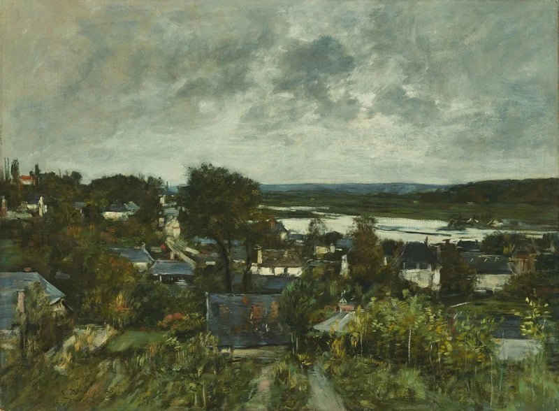 La Touques nära Deauville - Eugène Boudin