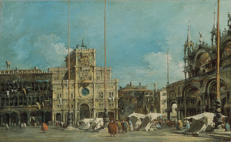 Klocktornet på St. Markus torg - Francesco Guardi