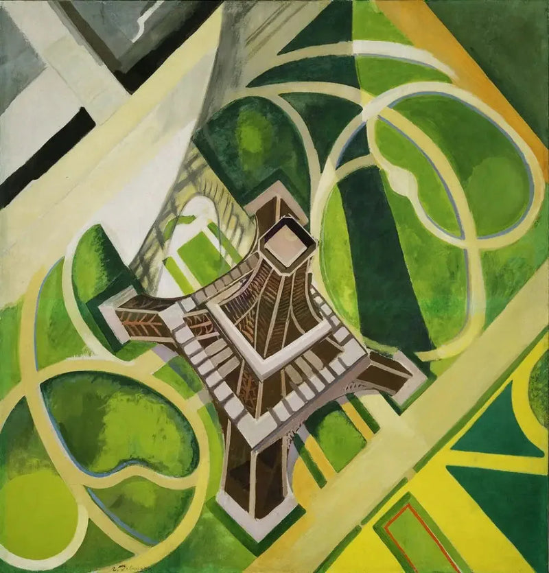 Eiffeltornet och Champ-de-Mars-trädgårdarna - Robert Delaunay