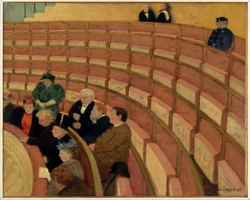 Den tredje galleriet i Châtelet-teatern - Félix Vallotton