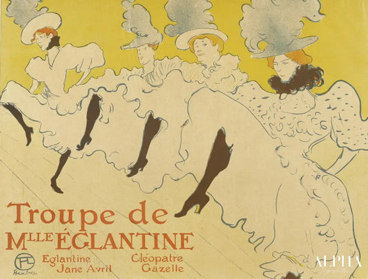 La troupe de mademoiselle eglantine - Toulouse Lautrec - Reproductions de tableaux et peintures haut de gamme