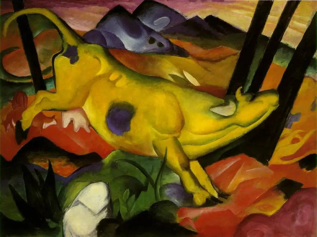 Den gula kon - Franz Marc
