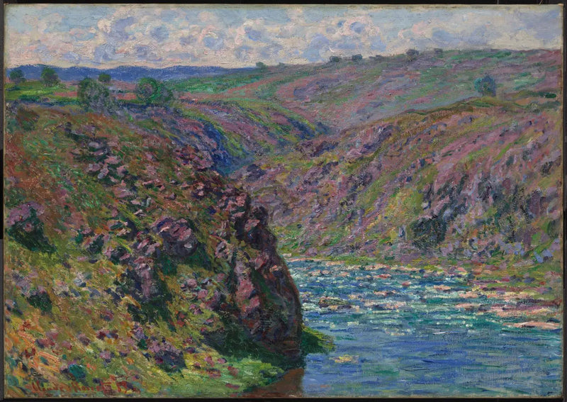 Dalen av Creuse (effekt av solljus) - Claude Monet