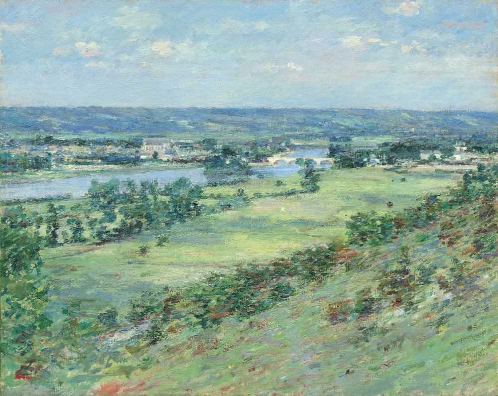 La vallée de la Seine, des collines de Giverny - Theodore Robinson image 1 copie peinte à la main à l’huile