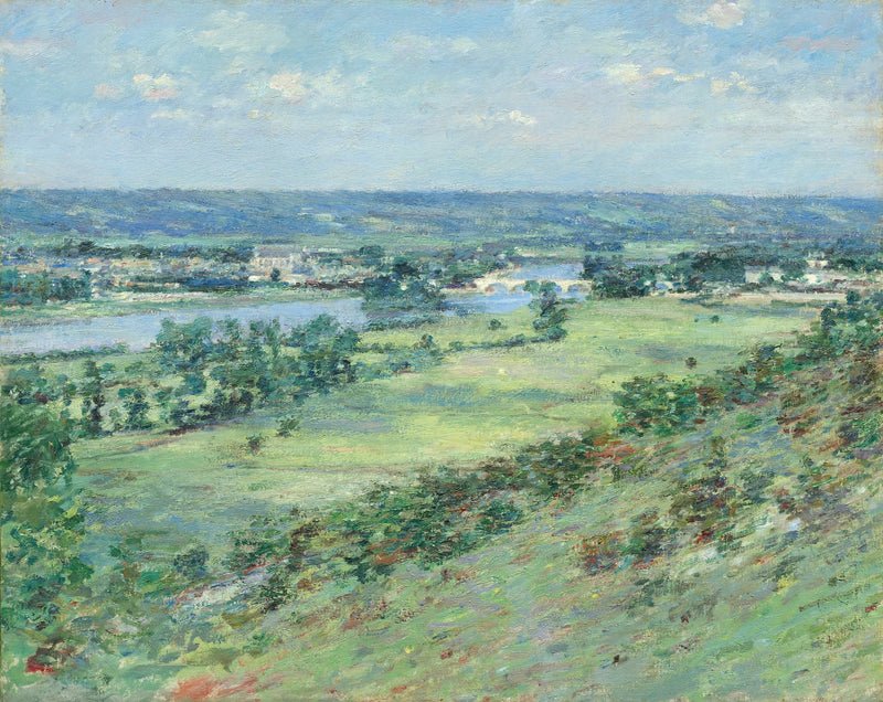 Seine-dalen, Giverny-bergens kullar - Theodore Robinson