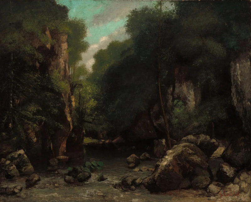 Svartbrunnsdalen - Gustave Courbet