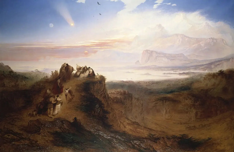 Föregående dag av syndafloden - John Martin
